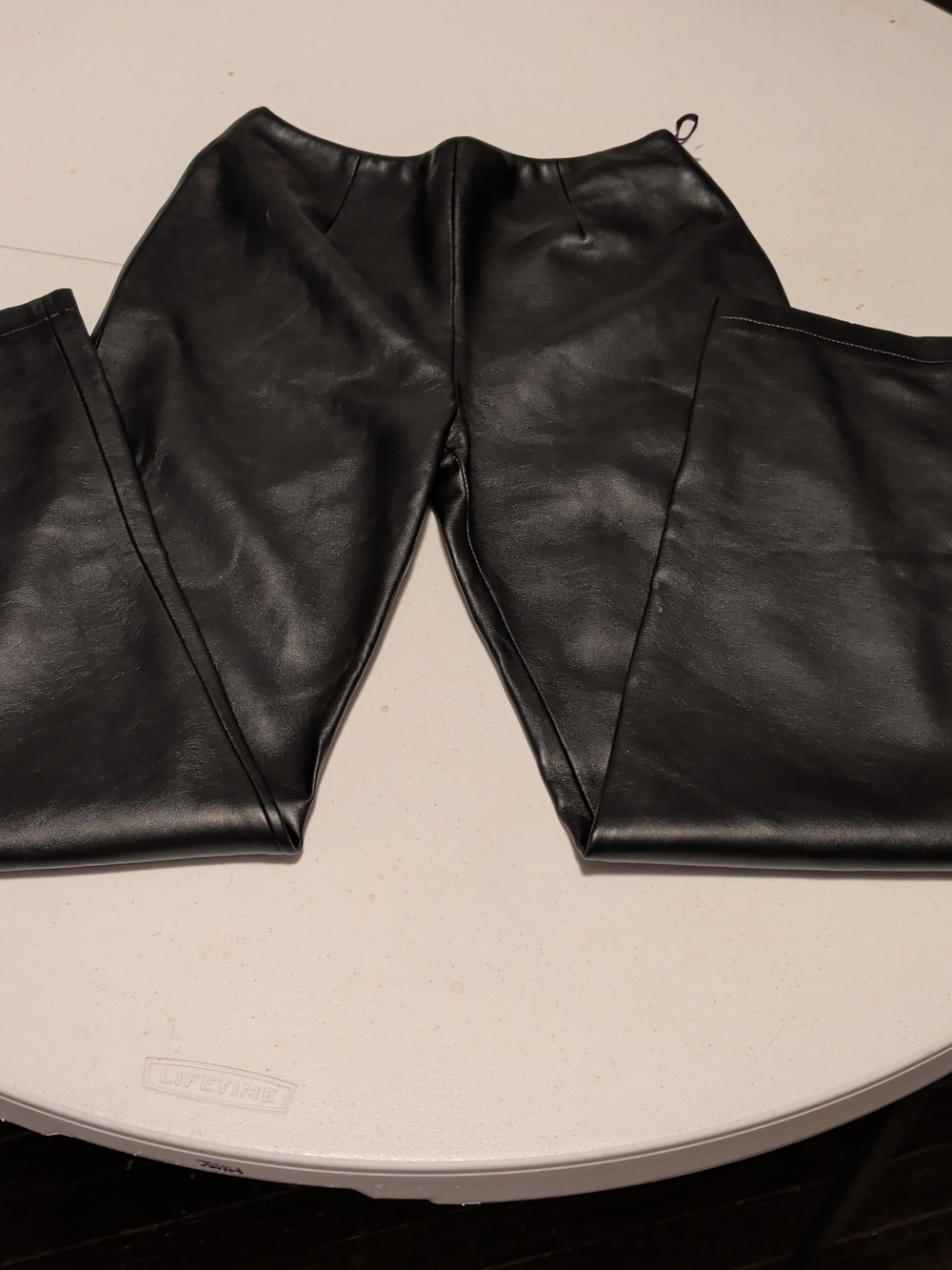 MB Designs Black Faux Leather Pants